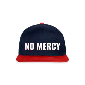 Keine Gnade - Weiß - Snapback Cap - Navy/Rot - Vorne
