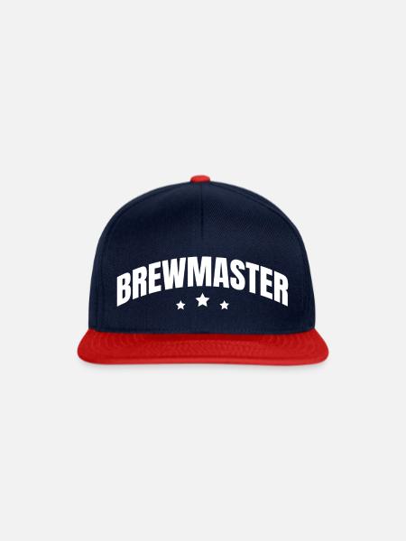 Braumeister - Snapback Cap - Navy/Rot