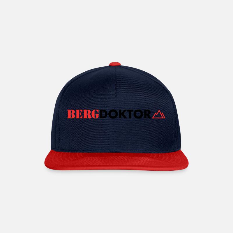 Der Bergdoktor! - Snapback Cap - Navy/Rot