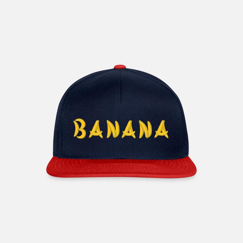 banaani - Snapback Cap - laivasto sininen/punainen
