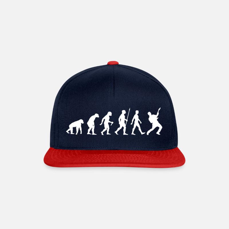 Evolution guitare guitare guitare électrique - Casquette snapback - bleu marine/rouge