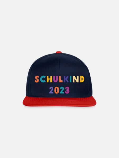 Schulkind 2023 - Snapback Cap - Navy/Rot