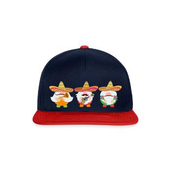 Dwarves Mexican Party Cinco De Mayo - Snapback Cap - navy/red - Front