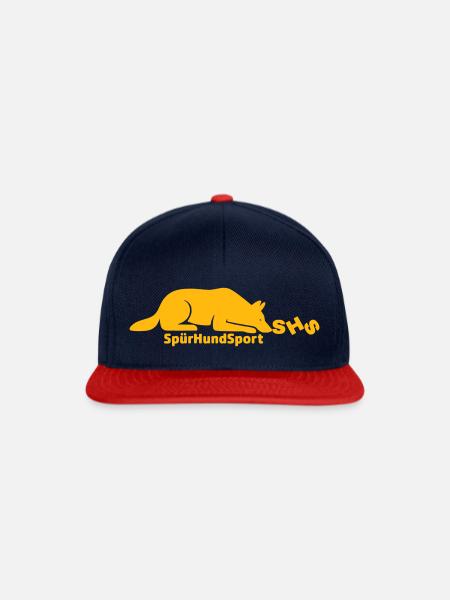 SHS Logo gold - Snapback Cap - Navy/Rot
