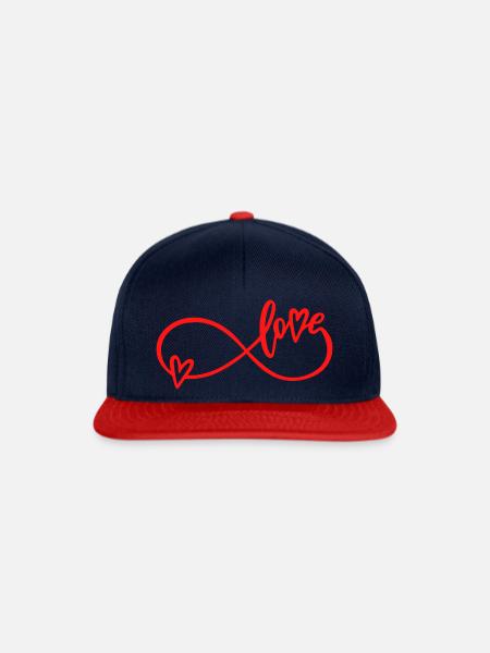 Ewige Liebe - Snapback Cap - Navy/Rot