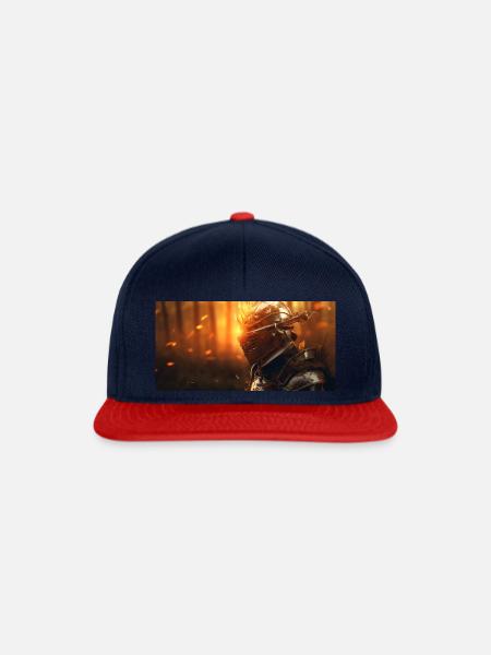 Battle field - Snapback Cap - Navy/Rot