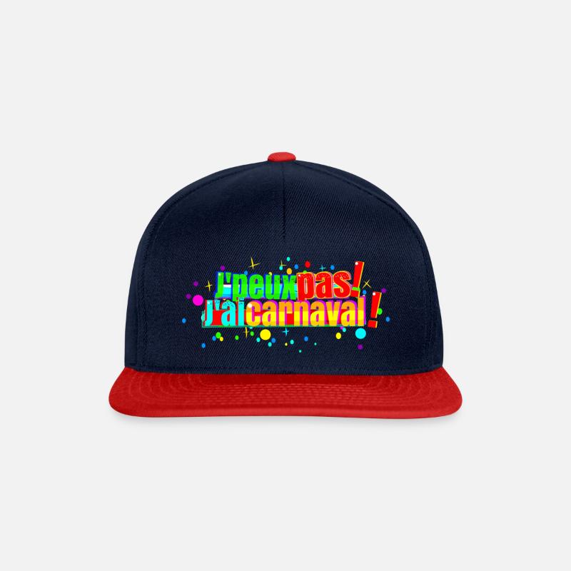 J'peux pas j'ai carnaval - Casquette snapback - bleu marine/rouge