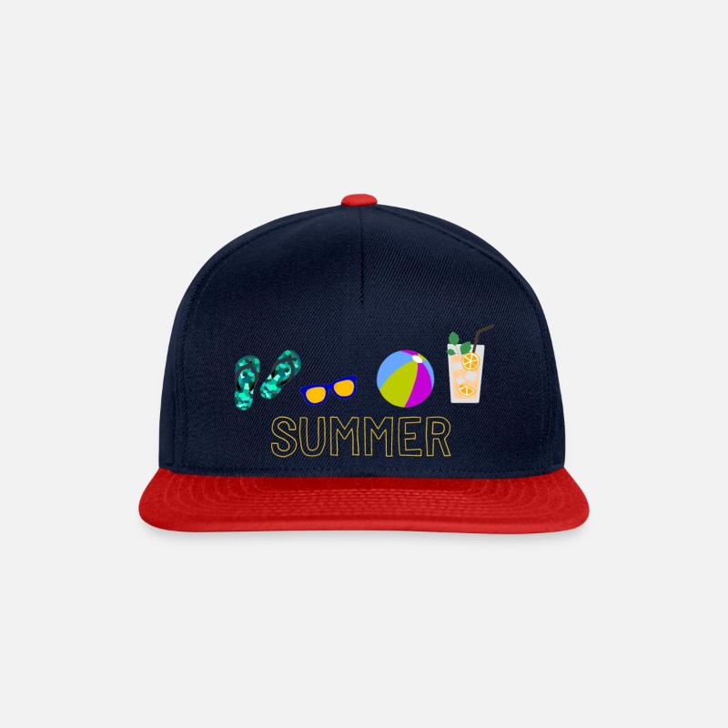 Buzzer - Snapback Cap - navy/red