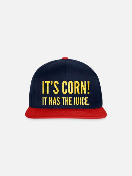 Its corn - Snapback Cap - Navy/Rot