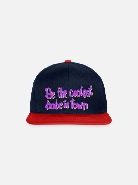 coolest babe - Snapback Cap - Navy/Rot