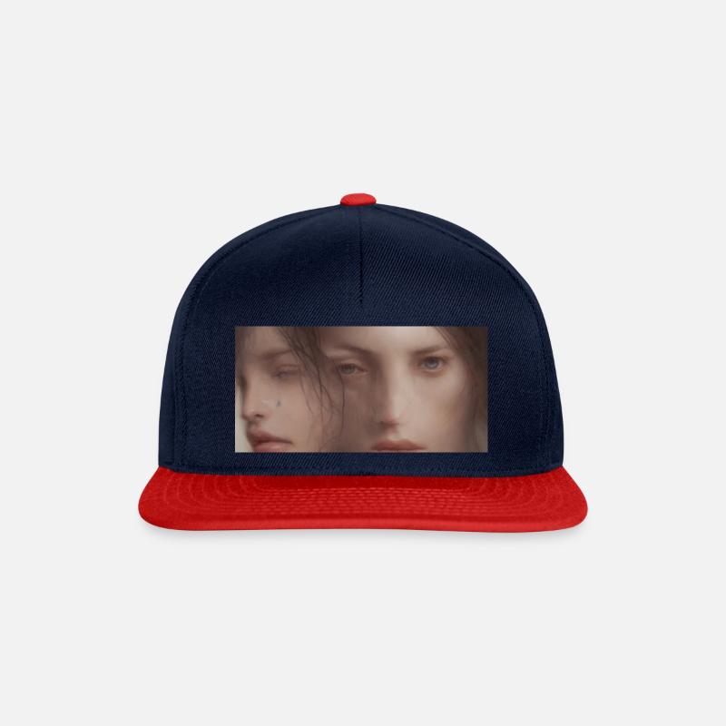 Gehirn im Feuer - Snapback Cap - Navy/Rot
