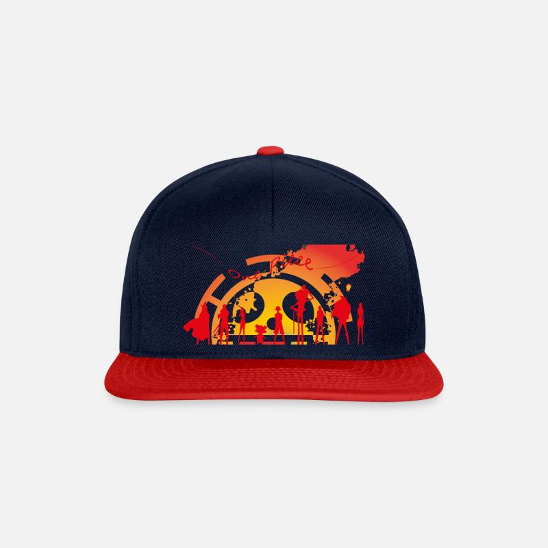 One PIece Red Logo - Snapback Cap - navy/red