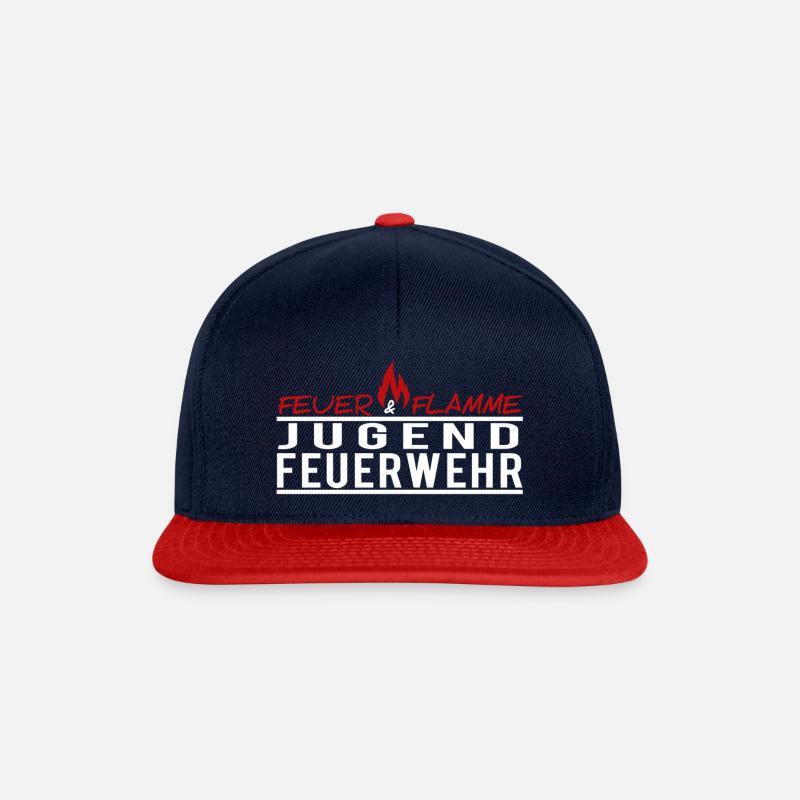 Jugendfeuerwehr - Snapback Cap - Navy/Rot