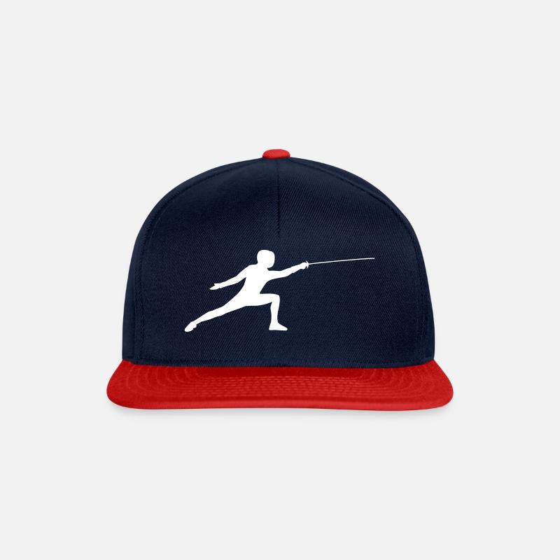 Fechter - Snapback Cap - Navy/Rot