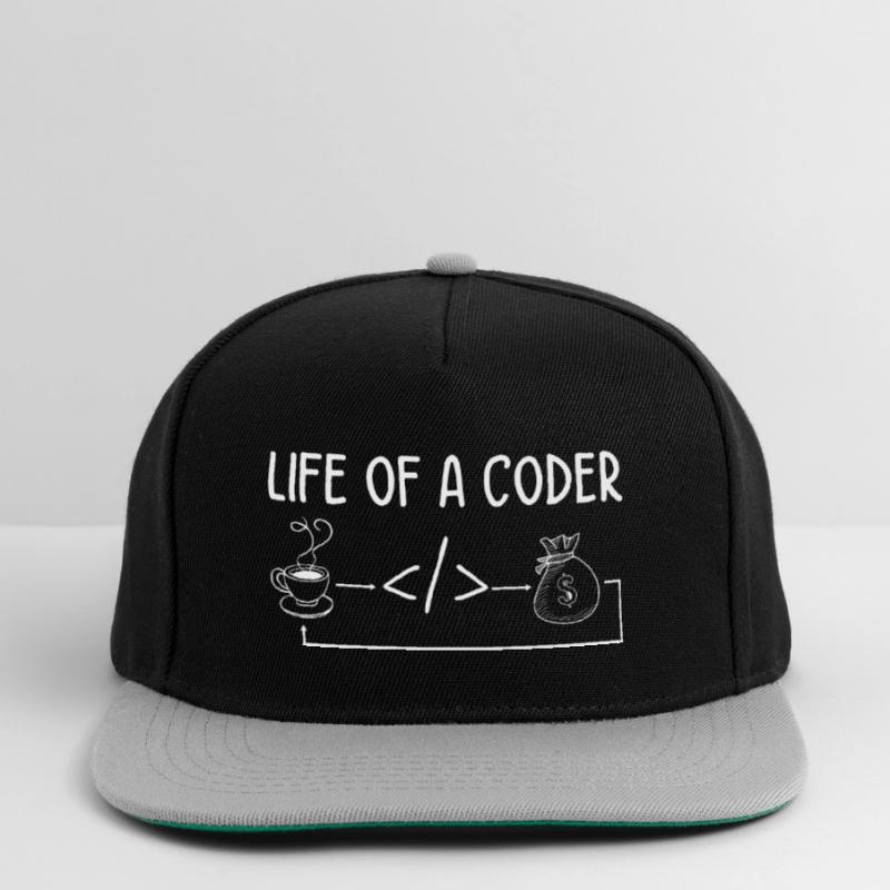 Life Of A Coder Software Developer Programmer Nerd Snapback Cap