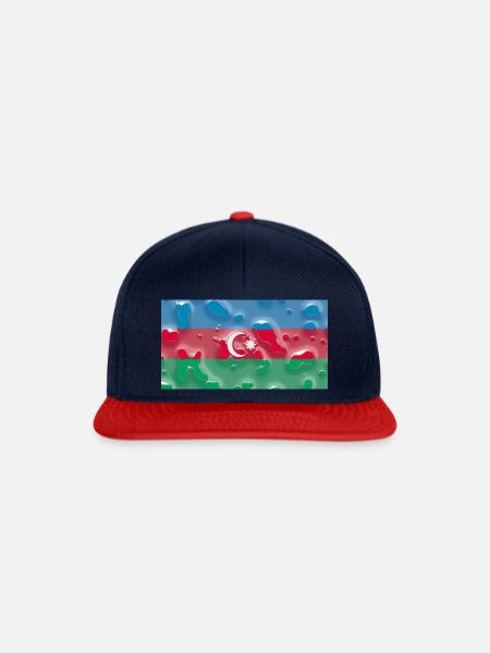 Aserbaidschan - Snapback Cap - Navy/Rot