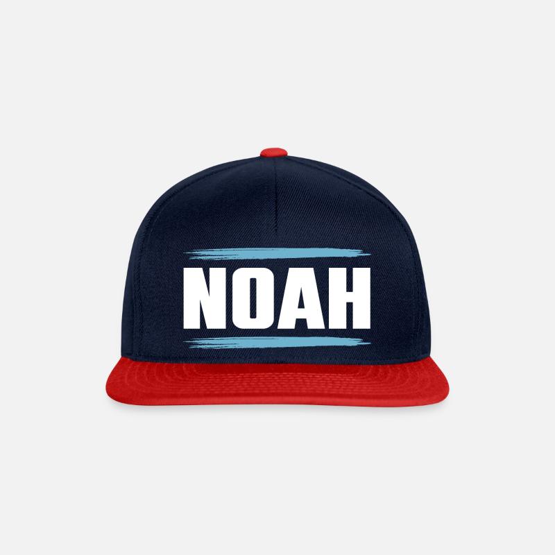 Noah - Snapback Cap - Navy/Rot