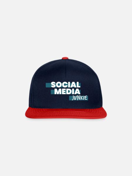 SM Junkie 1 - Snapback Cap - Navy/Rot