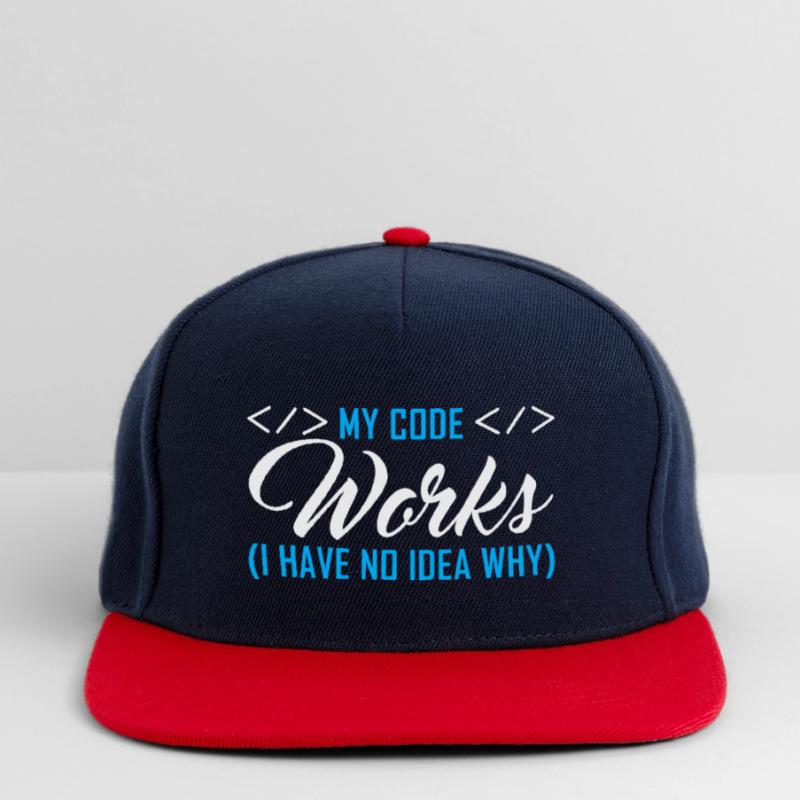 Programmierer Nerd Computer Informatik Geschenk Snapback Cap