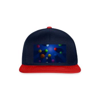 Bubbles - Snapback Cap - Navy/Rot - Vorne