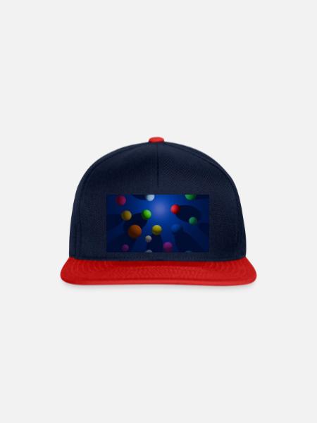 Bubbles - Snapback Cap - Navy/Rot