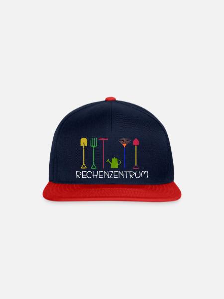 Rechenzentrum Gärtner Geschenkidee cooles T-Shirt - Snapback Cap - Navy/Rot