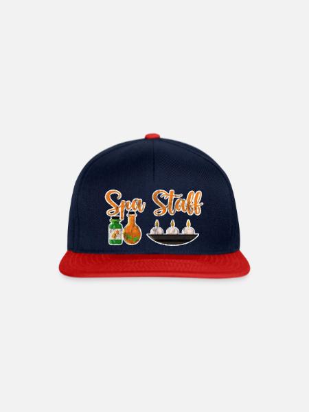 Spa Staff 3 - Snapback Cap - Navy/Rot