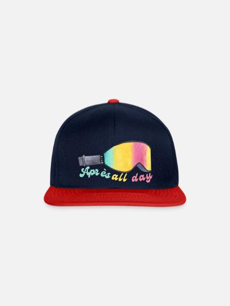 Après all day - Snapback Cap - Navy/Rot