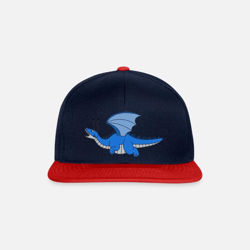 Bragon - Snapback Cap - Navy/Rot