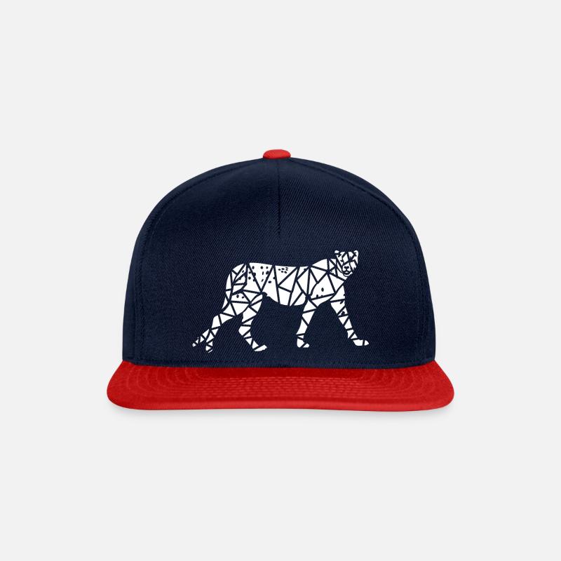 Cheetah-Code - Snapback Cap - Navy/Rot