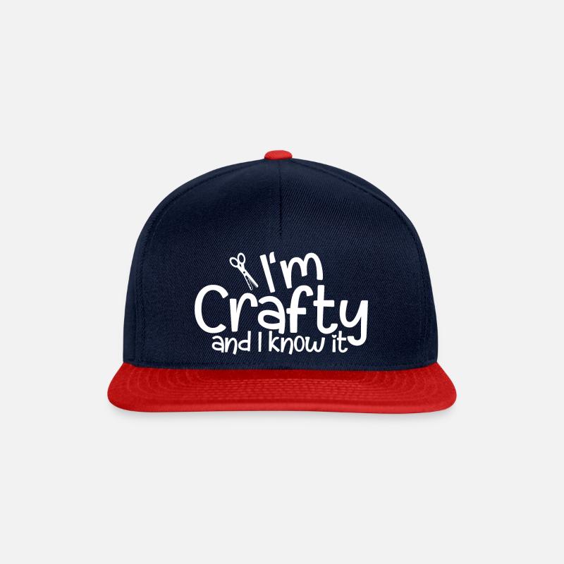 I'm Crafty And I Know It 4 - Snapback Cap - Navy/Rot