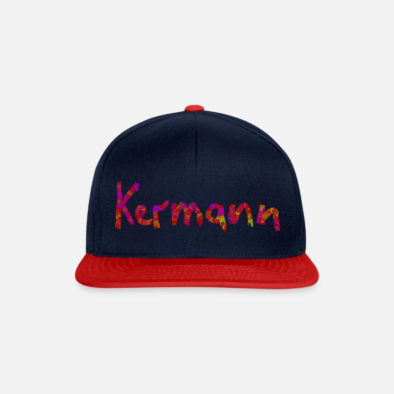Kermann - Snapback Cap - Navy/Rot