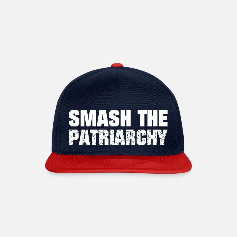 Smash the Patriarchy - Snapback Cap - Navy/Rot