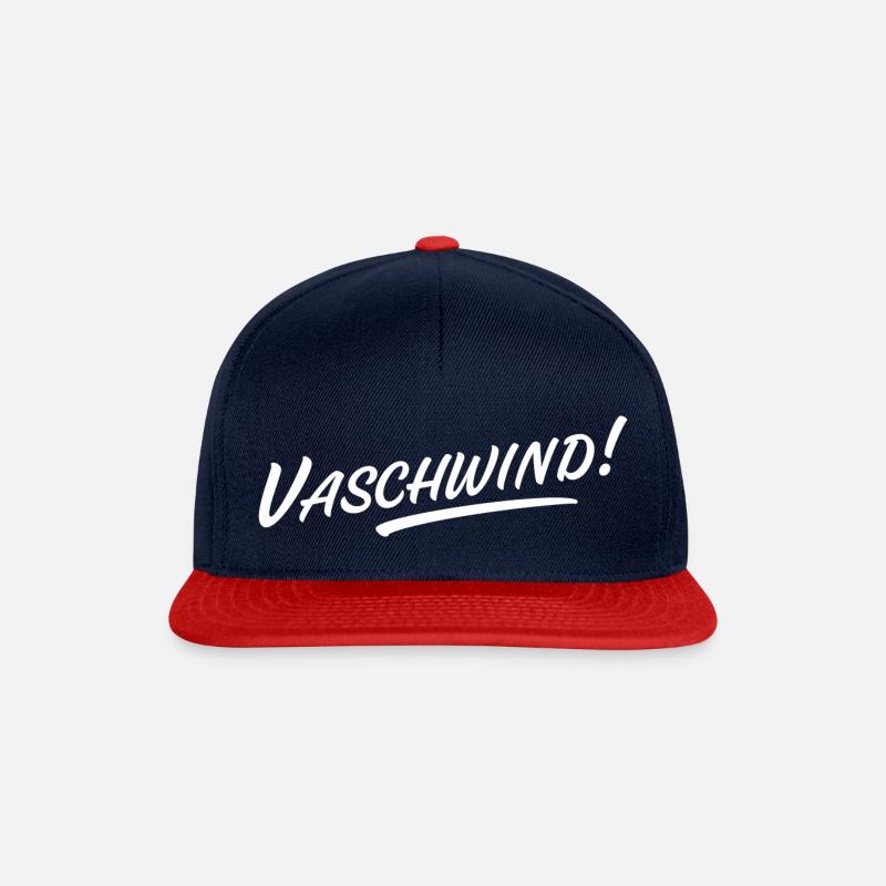 Vaschwind - Snapback Cap - Navy/Rot