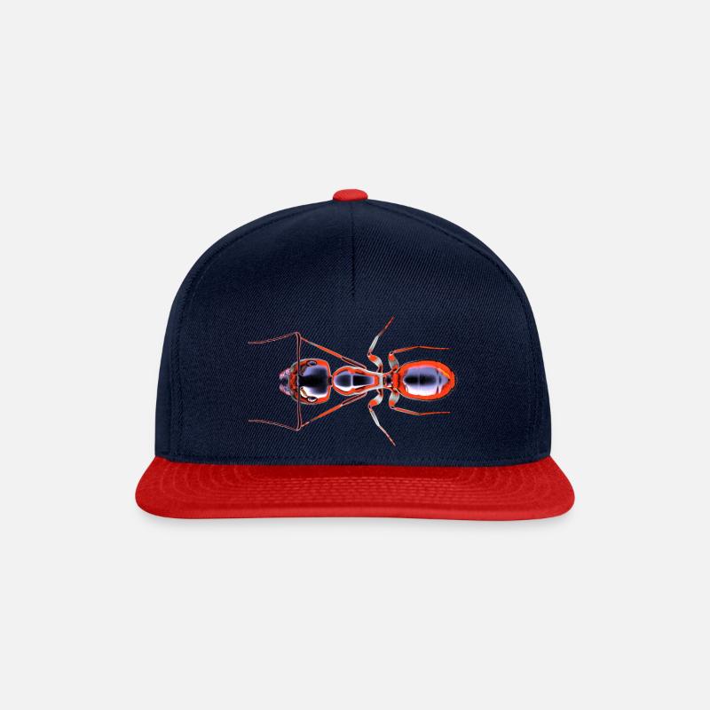 ant - Snapback Cap - Navy/Rot