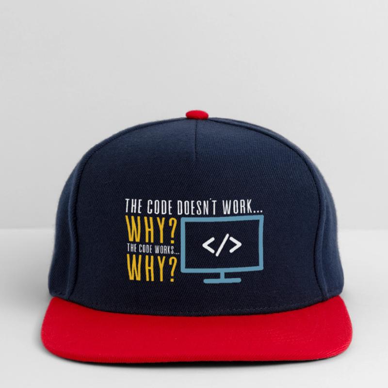 Code Coder Programmierer Software Coding Nerd Snapback Cap