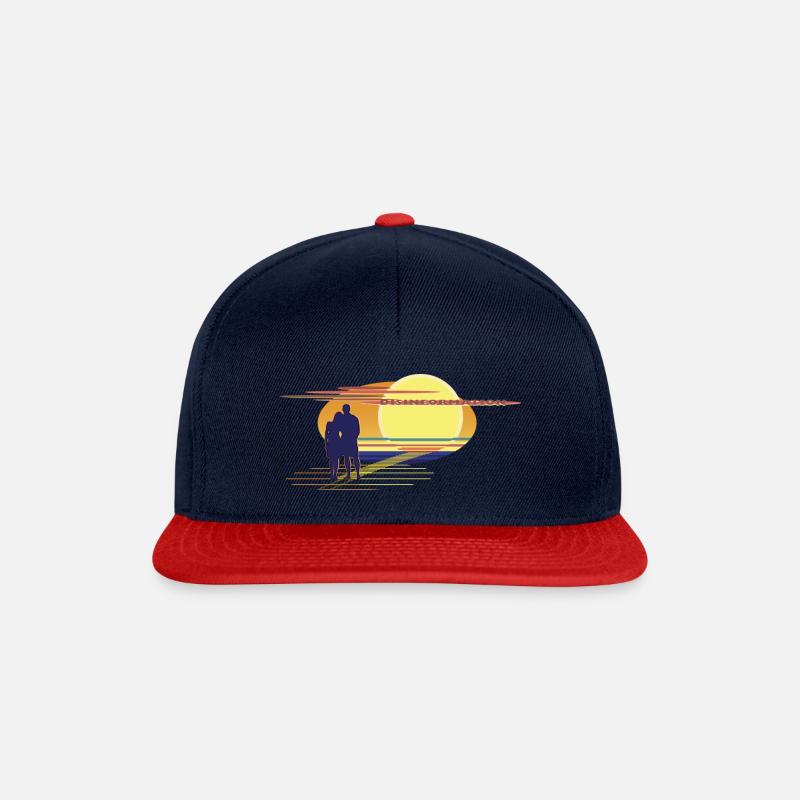 Disinformation - Snapback Cap - Navy/Rot