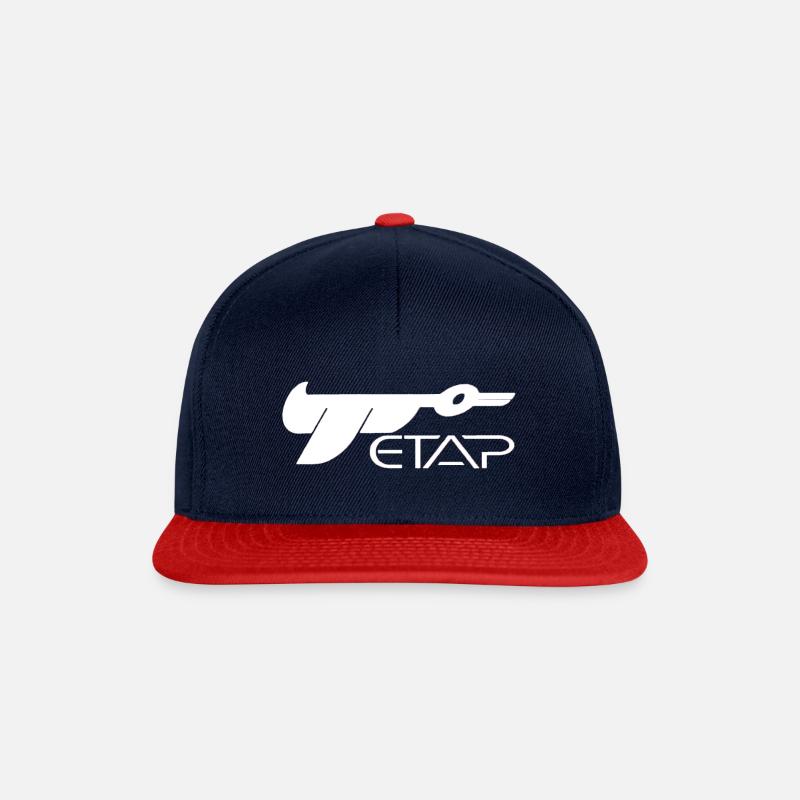 ETAP LogoW - Snapback Cap - Navy/Rot
