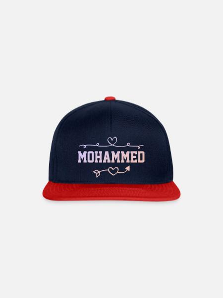 Mohammed - Snapback Cap - Navy/Rot