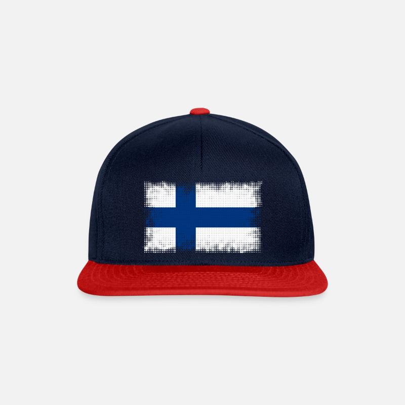Finnland - Snapback Cap - Navy/Rot