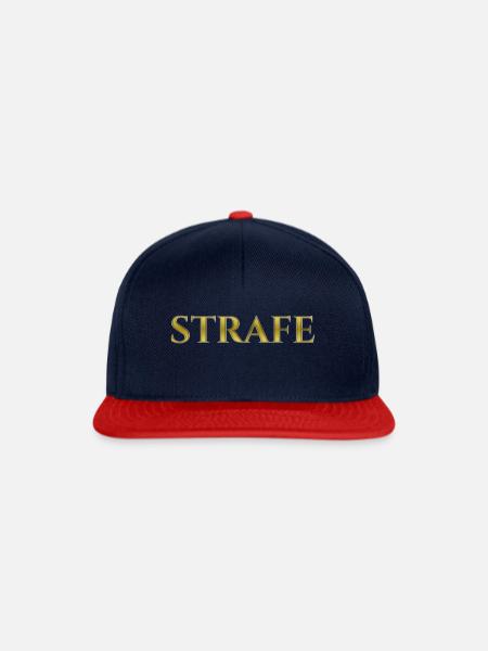 Strafe - Snapback Cap - Navy/Rot