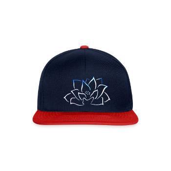 lotus - Casquette snapback - bleu marine/rouge - Devant