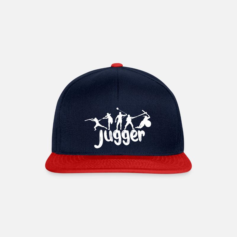 équipe de jugger - Casquette snapback - bleu marine/rouge
