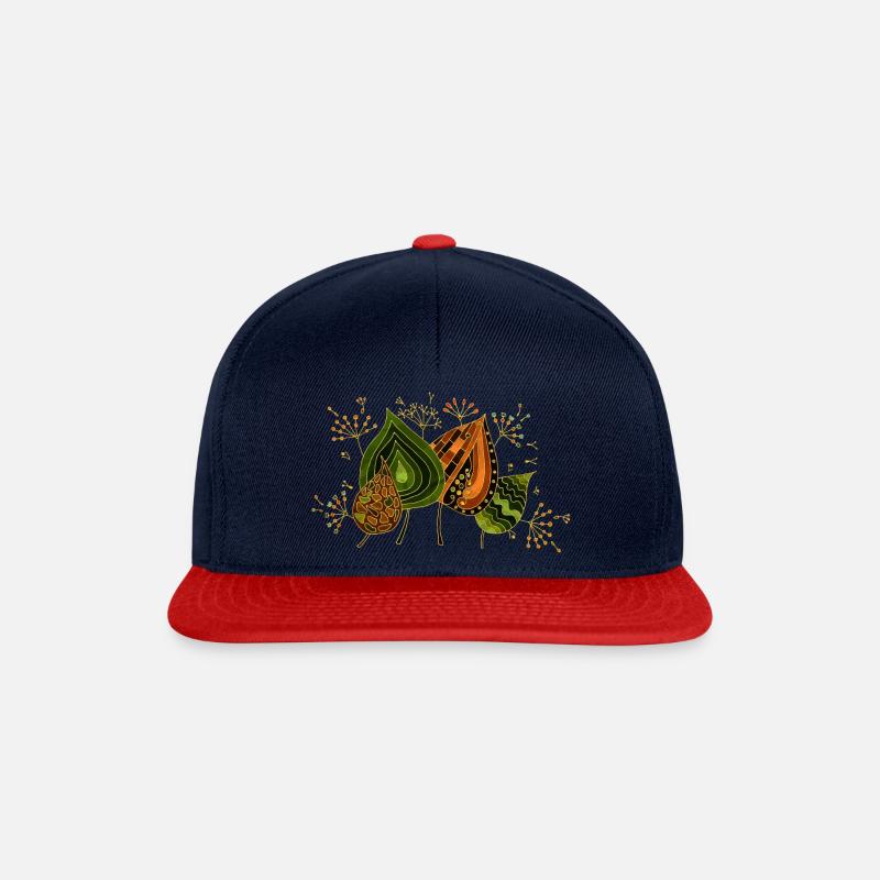 Liste - Casquette snapback - bleu marine/rouge