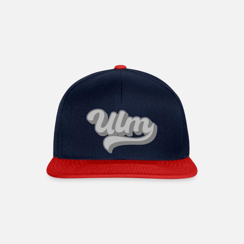 Ulm - Snapback Cap - Navy/Rot