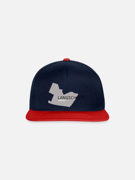 Langschede Heimat Design - Snapback Cap - Navy/Rot
