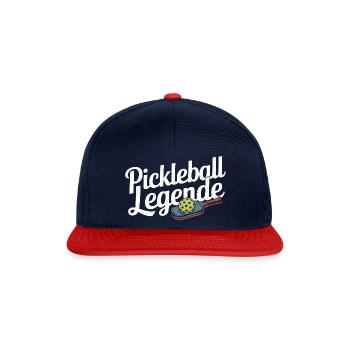 Pickleball Legende - Snapback Cap - Navy/Rot - Vorne