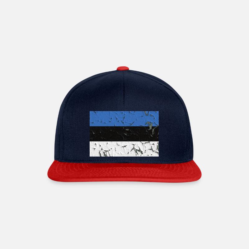 Estland - Snapback Cap - Navy/Rot