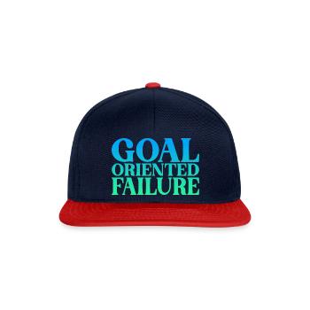 Goal Oriented Failure 2 - Snapback Cap - Navy/Rot - Vorne