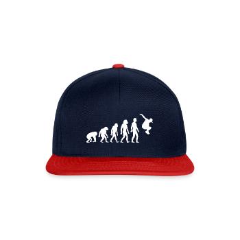 Parkour Parkour Runner Parcour Freerunner Evolution - Snapback Cap - navy/red - Front